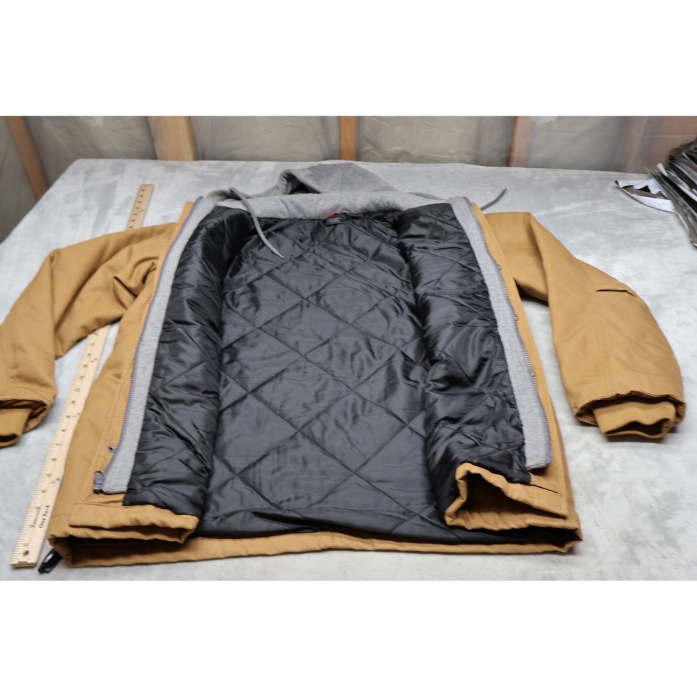 Dickies Jacket Mens XL Brown Canvas Quilted Lining Rugged Durable Winter Utility - Picture 4 of 15